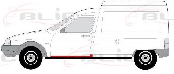BLIC 6015-00-0516017P Foot Board, door sill